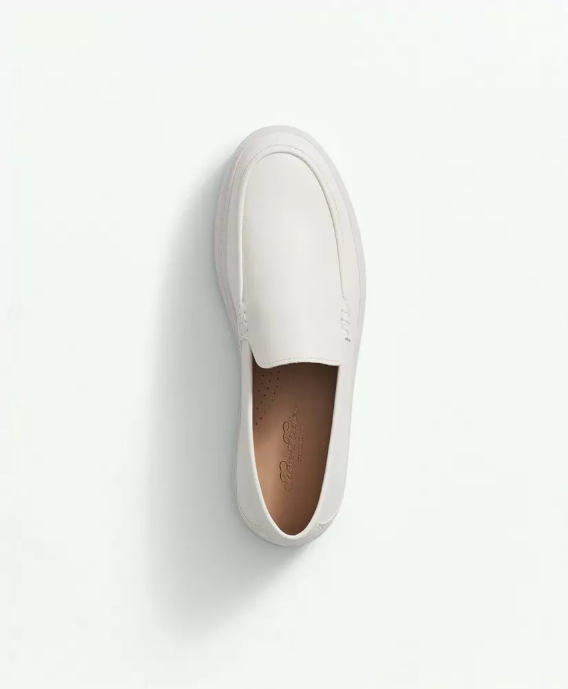 Brooks Brothers Hampton Leather Slip-On Sneakers