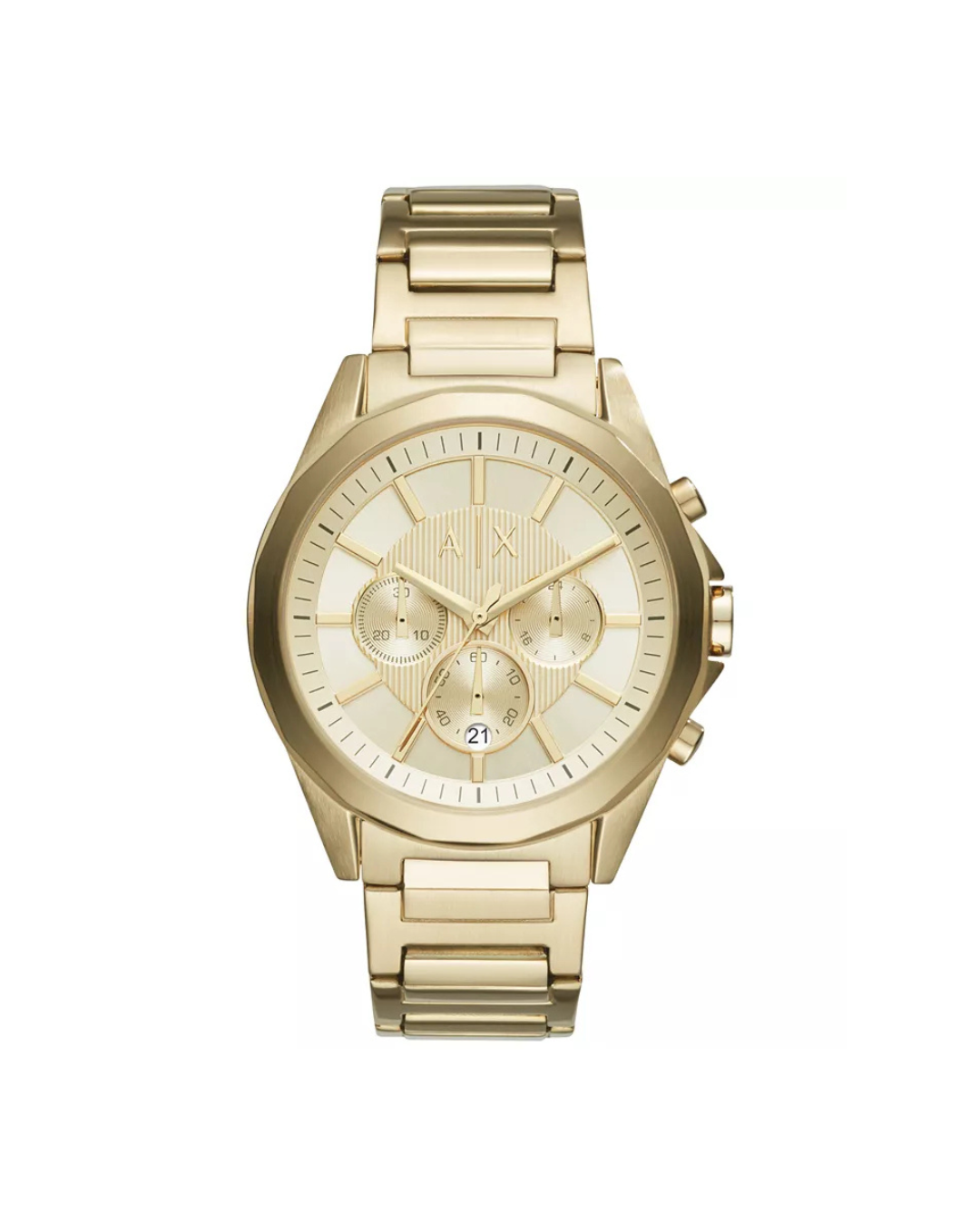 Men's Gold-Tone Stainless Steel Bracelet Watch 44mm AX2602