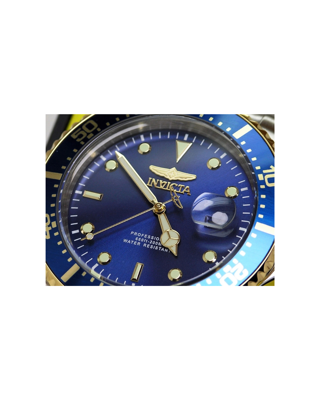 INVICTA 22058 PRO DIVER COIN EDGE BLUE WATCH TU TONE STAINLESS STEEL 43MM