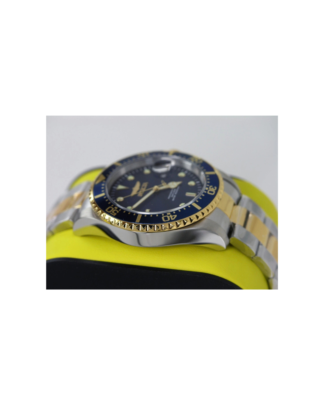 INVICTA 22058 PRO DIVER COIN EDGE BLUE WATCH TU TONE STAINLESS STEEL 43MM