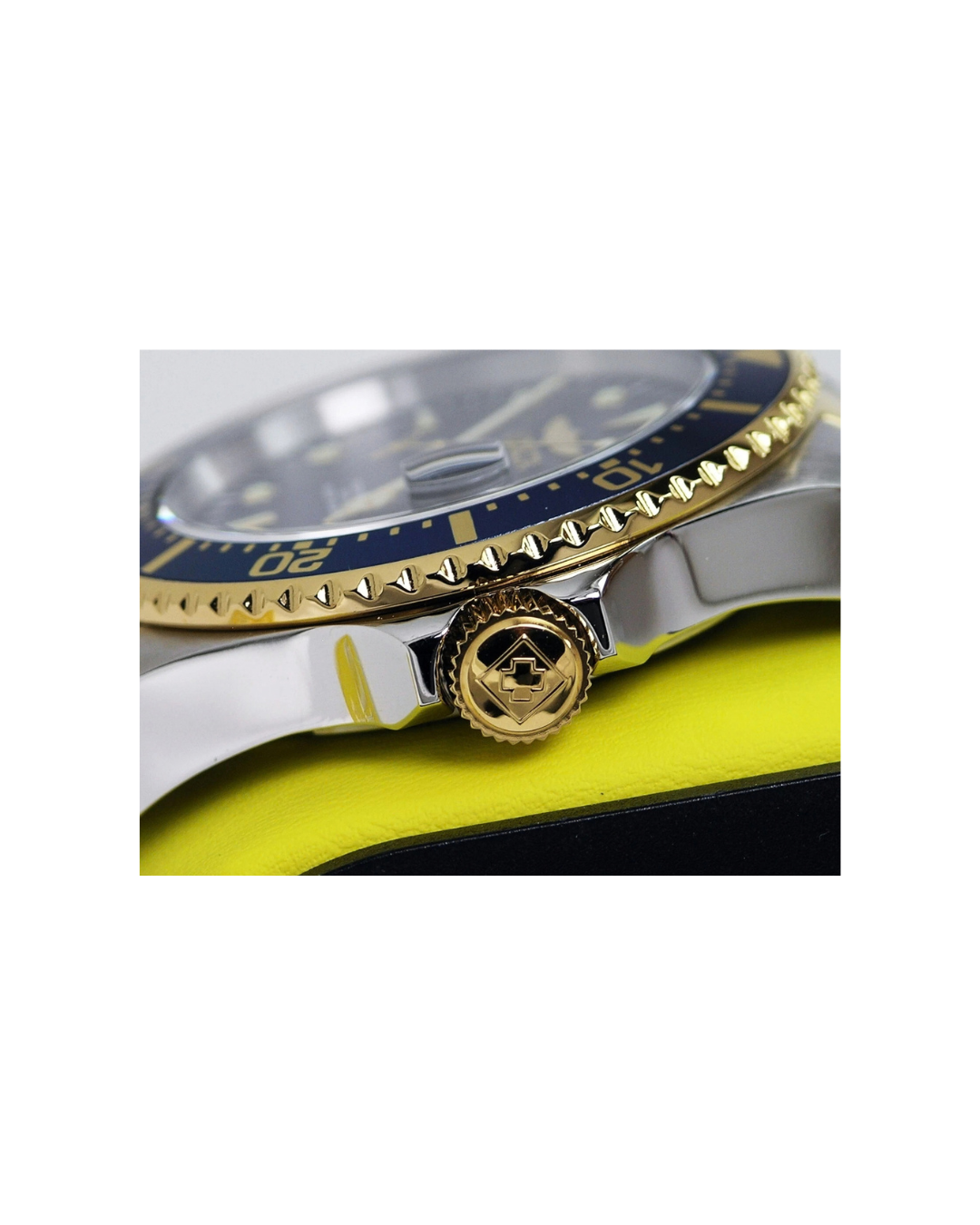 INVICTA 22058 PRO DIVER COIN EDGE BLUE WATCH TU TONE STAINLESS STEEL 43MM