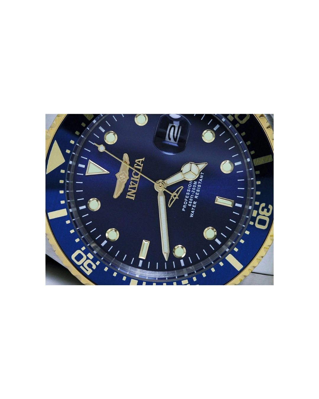 INVICTA 22058 PRO DIVER COIN EDGE BLUE WATCH TU TONE STAINLESS STEEL 43MM