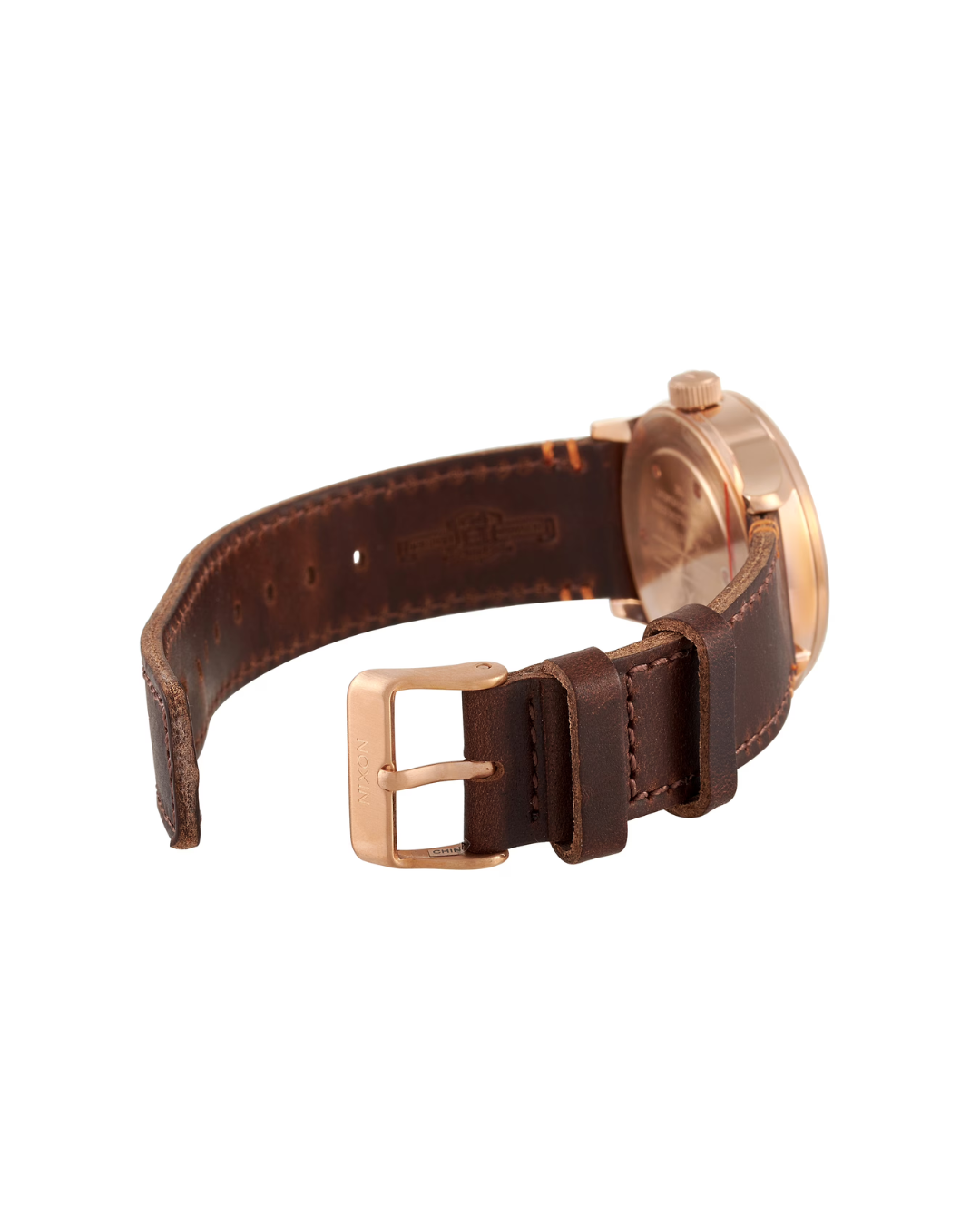 Nixon Men's Sentry 38 Leather Grey Watch 42mm - A377-2001