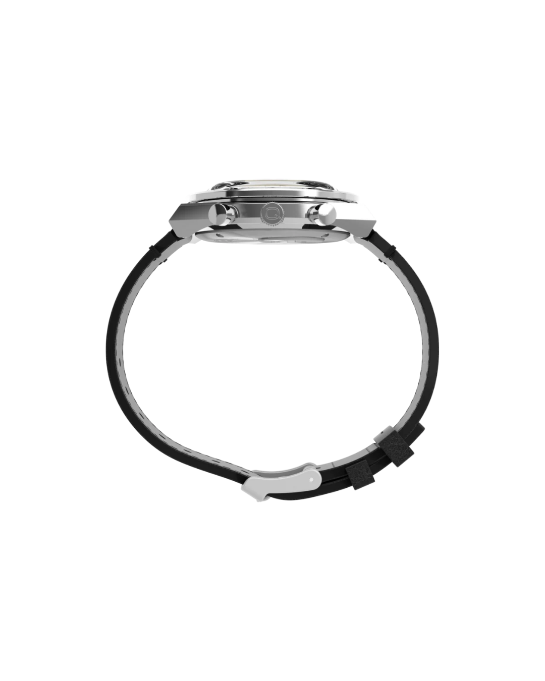 Q Timex Chronograph 40mm Leather Strap Watch