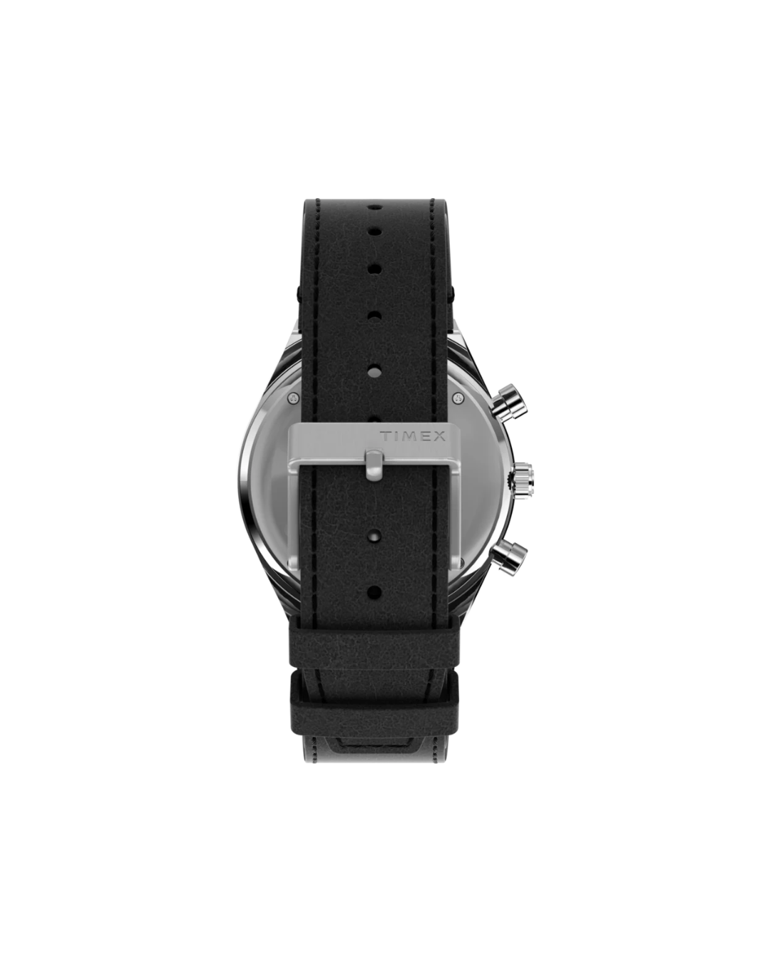 Q Timex Chronograph 40mm Leather Strap Watch
