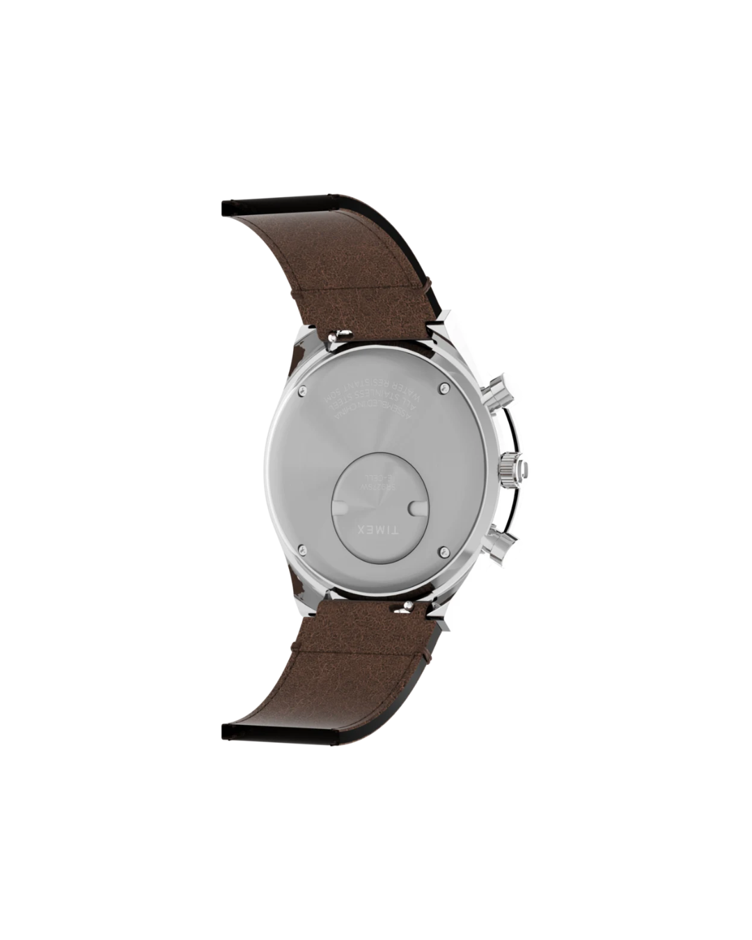 Q Timex Chronograph 40mm Leather Strap Watch
