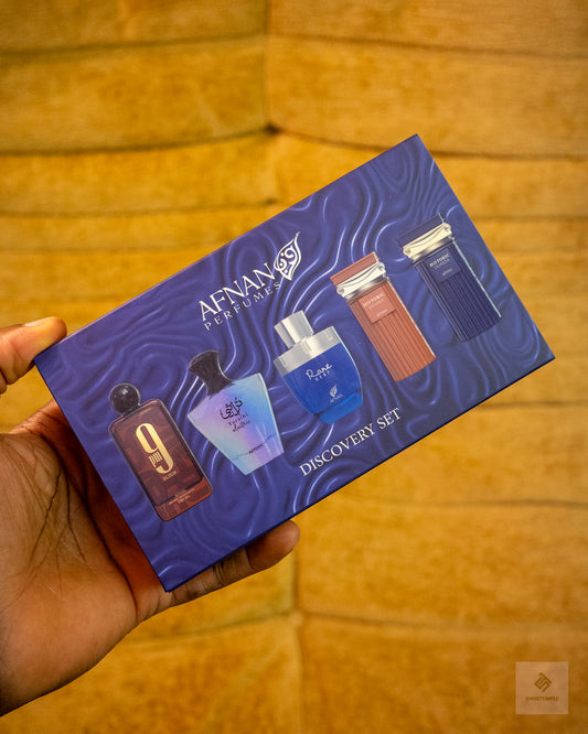 Afnan For Men's Discovery Kit, 5-Piece Miniature Perfume Set - 2ml x 5 Vials