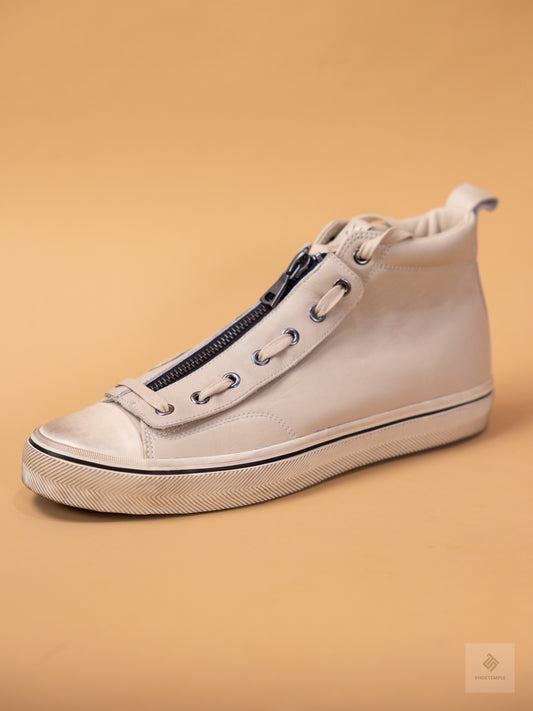 John Varvatos Men's 315 Vulc Zip Mid-top Sneaker