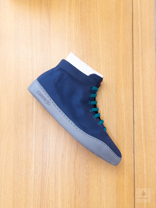 Peu Touring Blue Textile Sneaker Boots for Men.