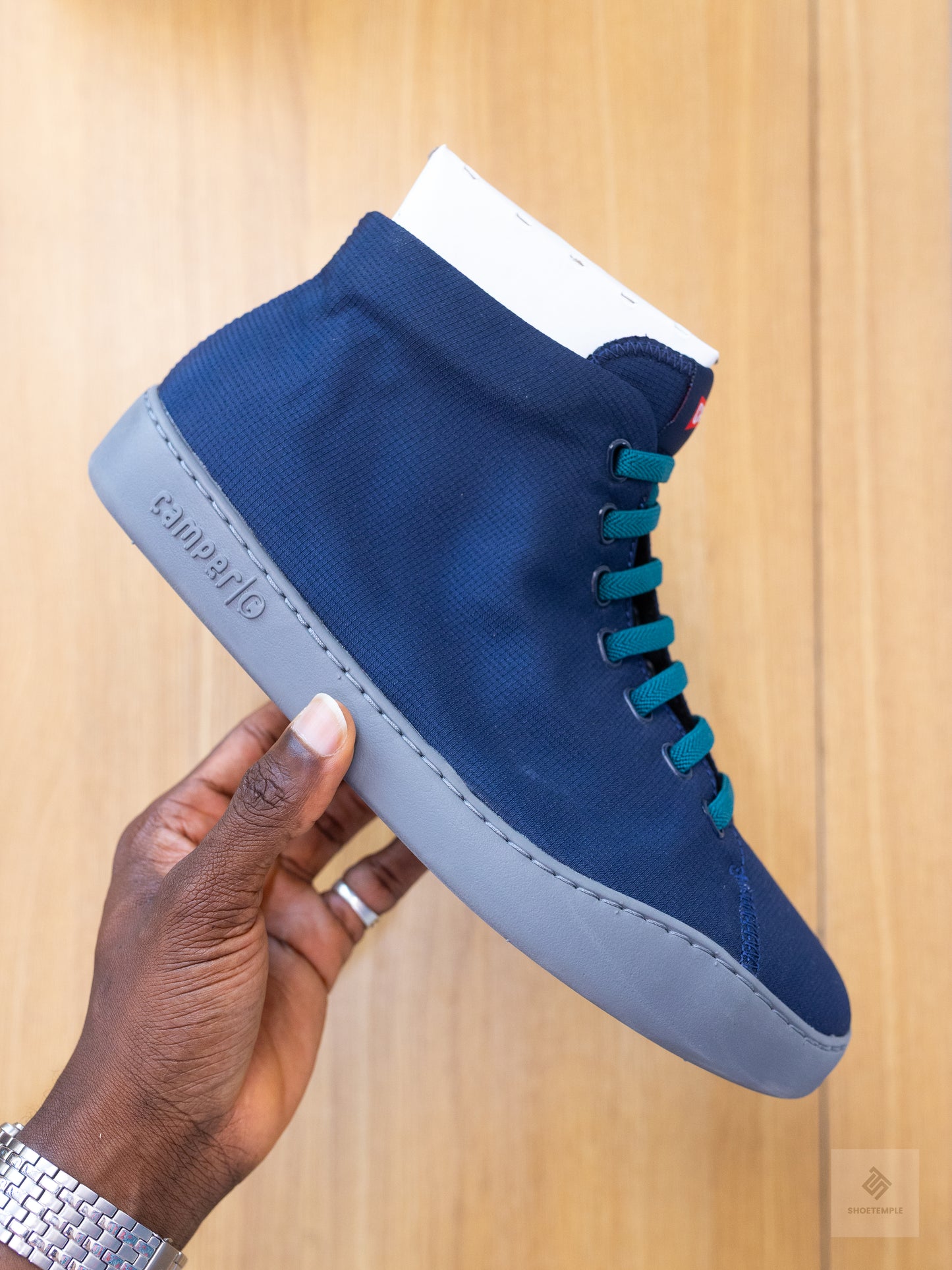 Peu Touring Blue Textile Sneaker Boots for Men.