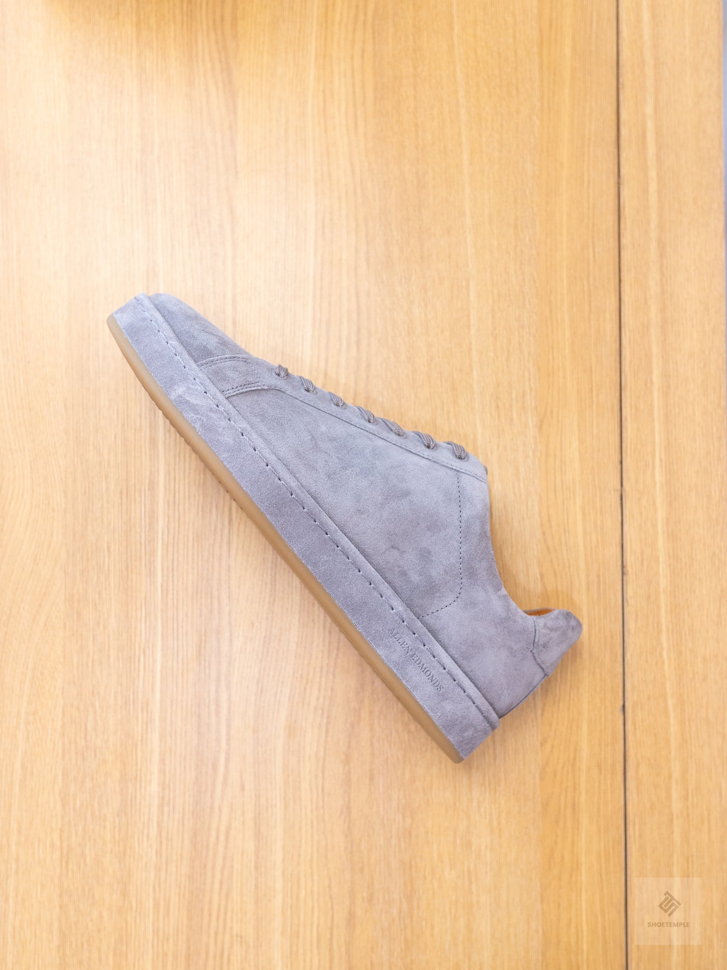 Allen Edmonds Barnes Suede Lace-Up Sneaker Grey