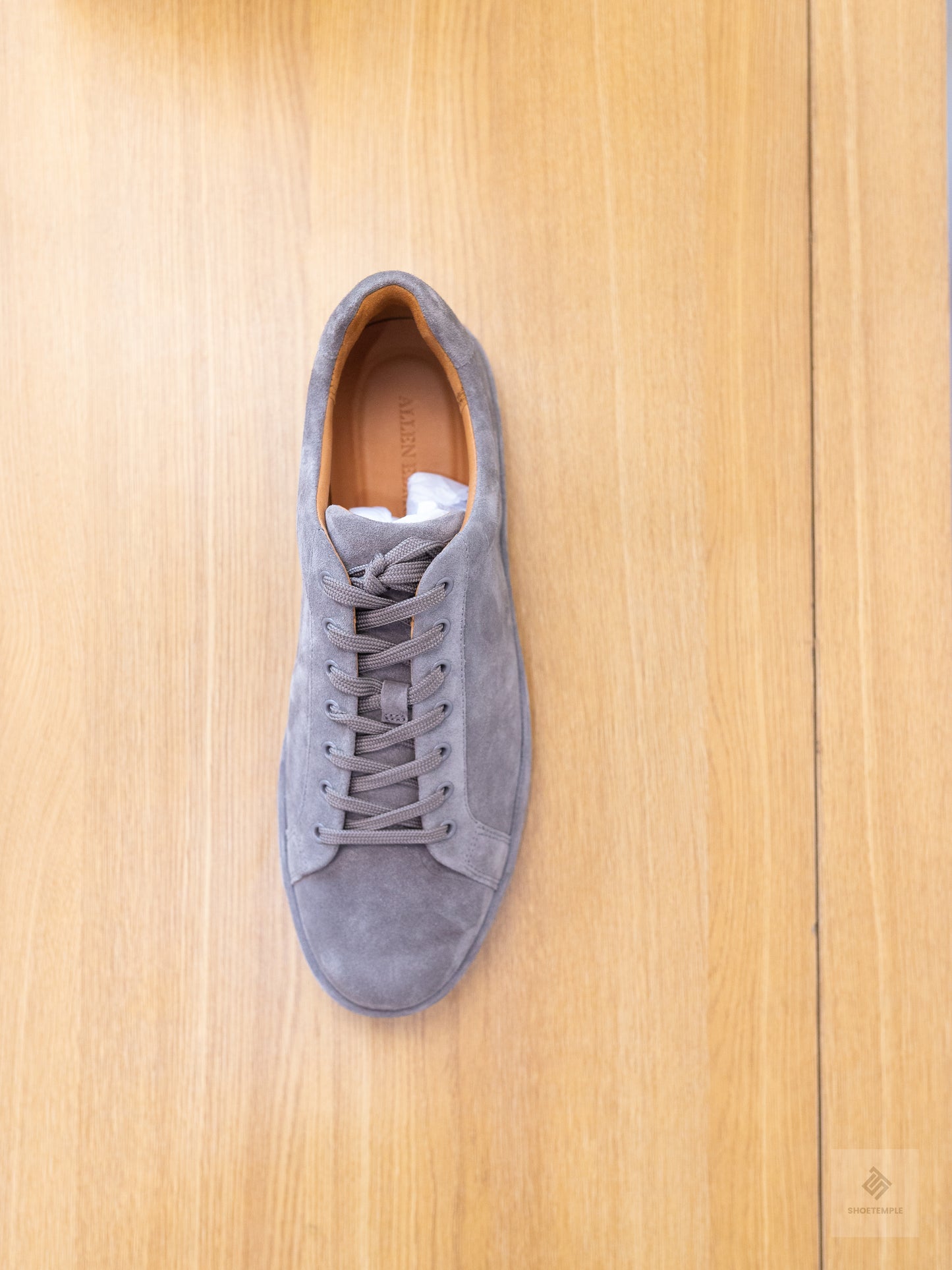 Allen Edmonds Barnes Suede Lace-Up Sneaker Grey