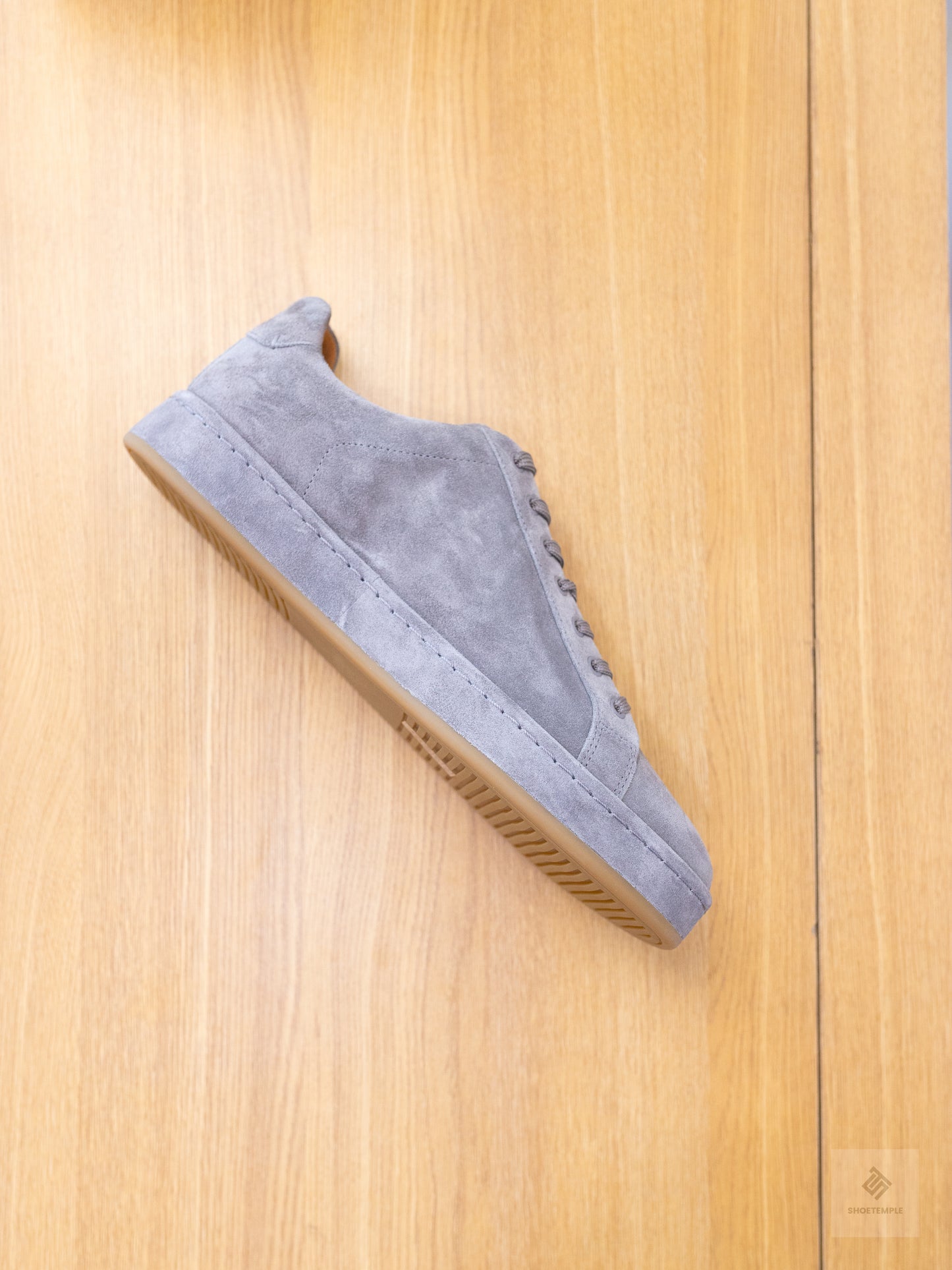 Allen Edmonds Barnes Suede Lace-Up Sneaker Grey