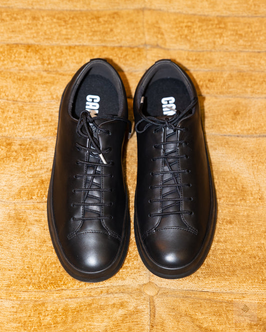 Black Leather Camper Chasis Sport sneakers