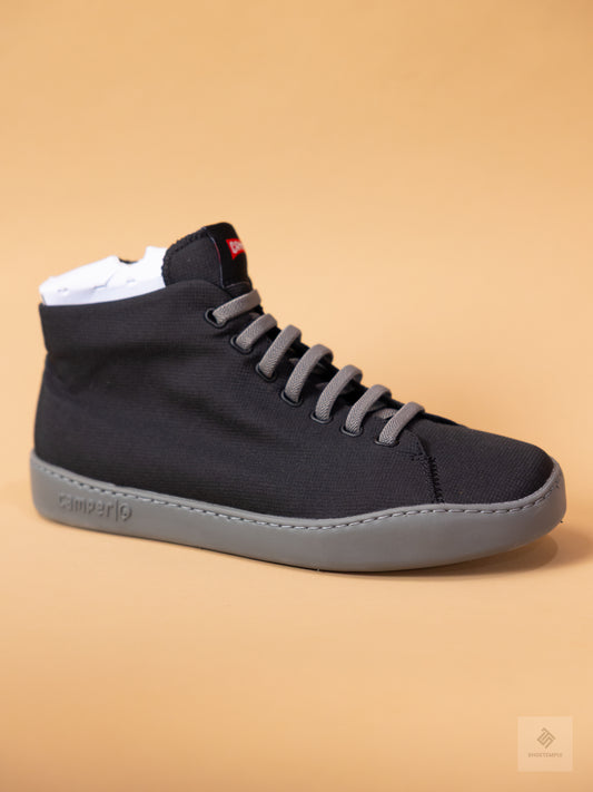 Camper Peu Touring Black Textile Sneaker Boots for Men.