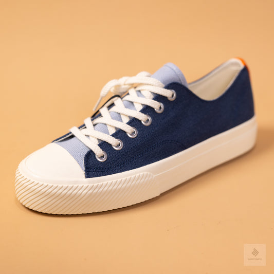 Zara Canvas Sneaker Navy