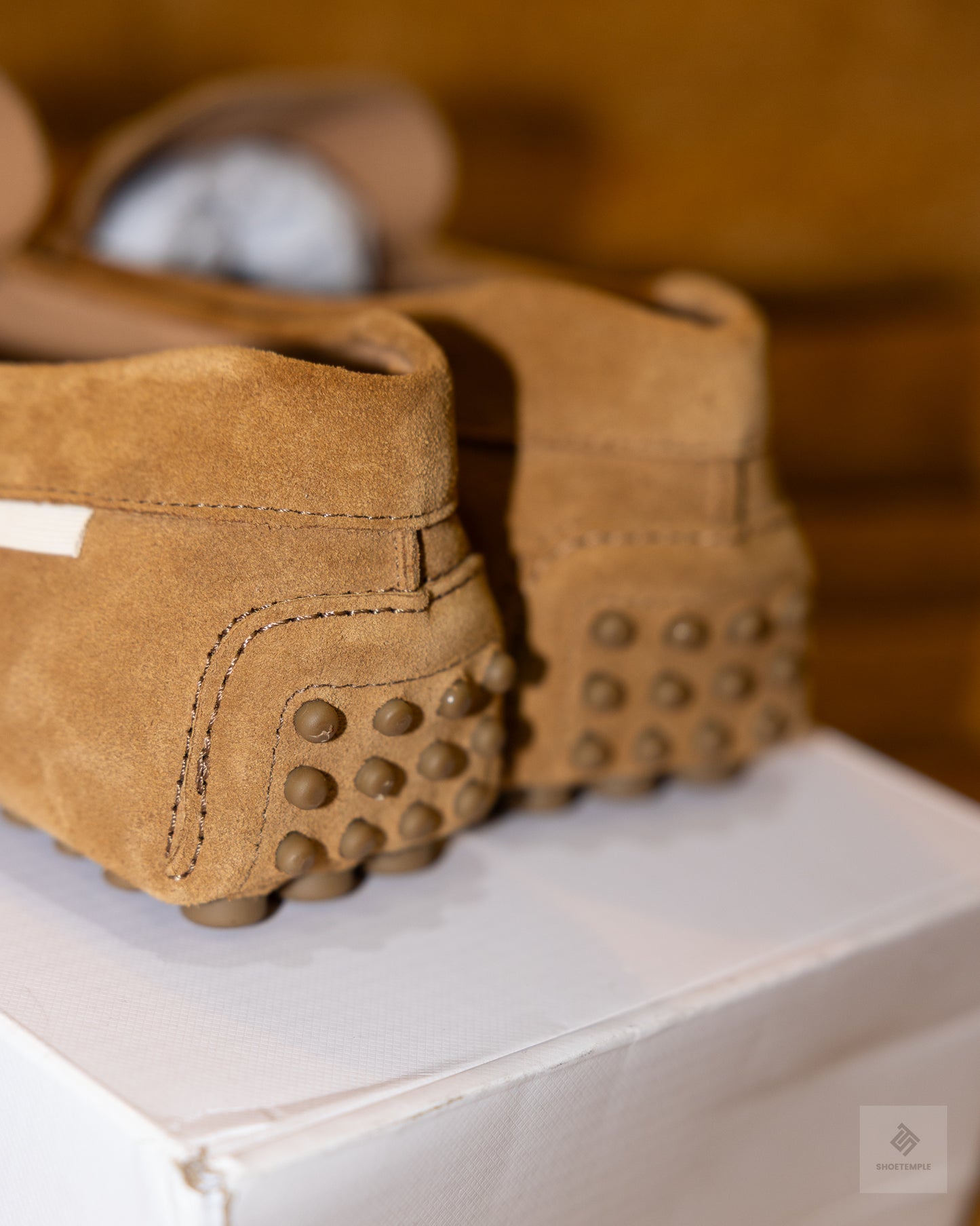 Oliver Cabell Driving Loafer in brown suede