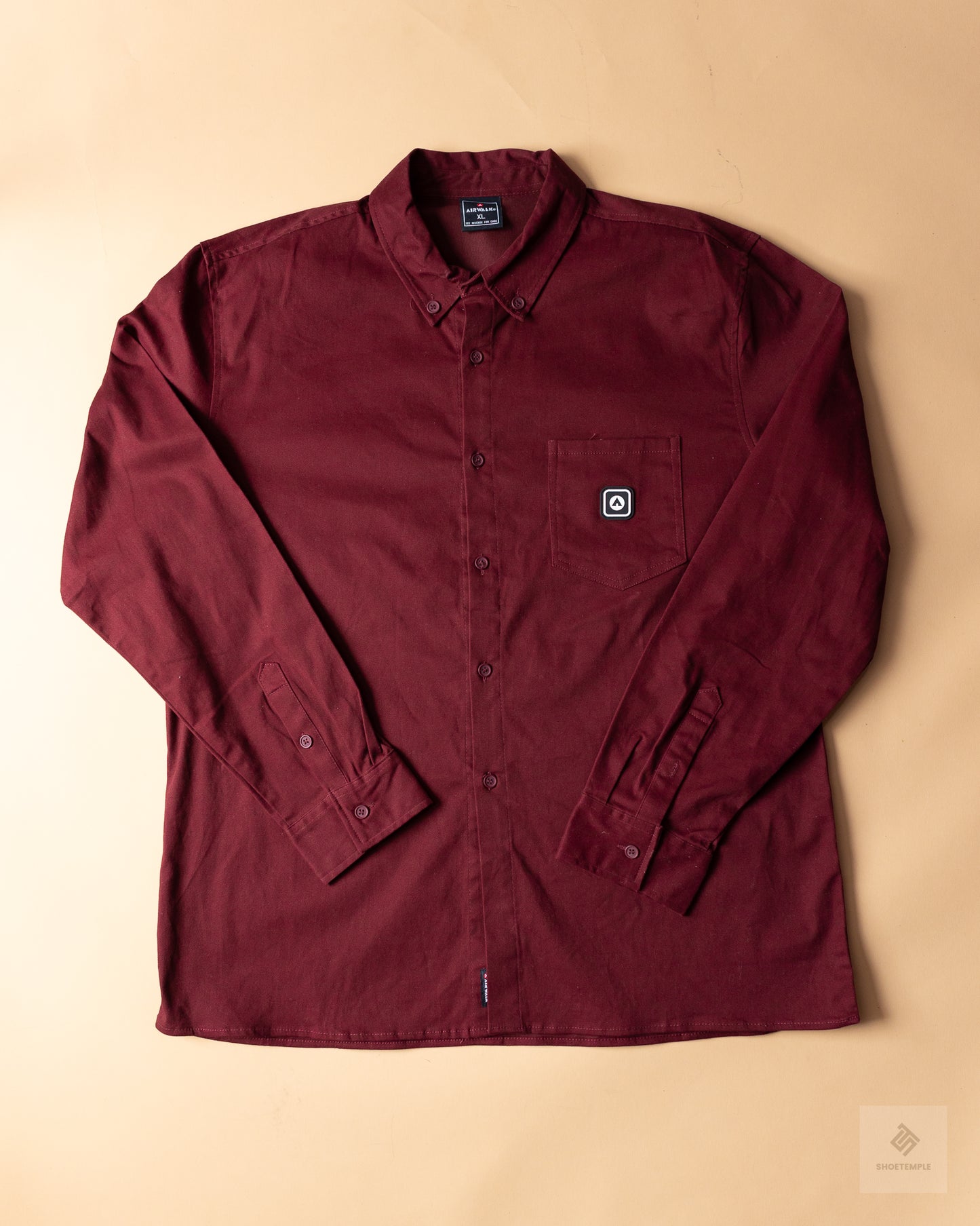 AirWalk Long Sleeve Shirt Burgundy