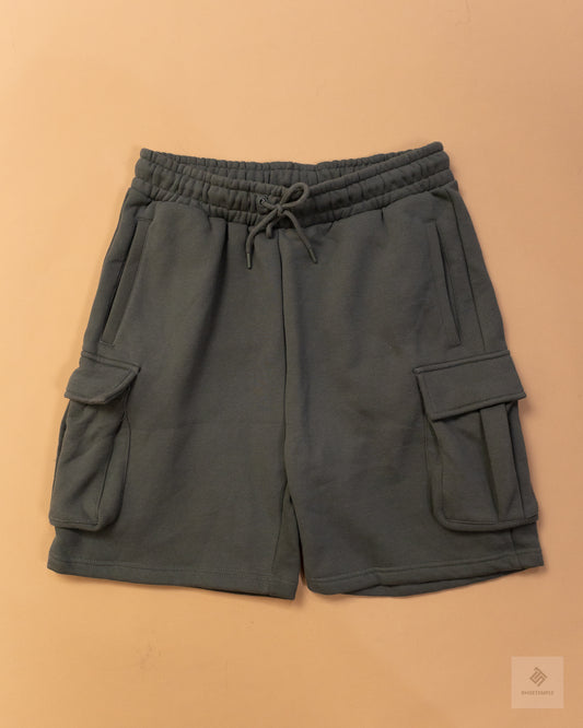 Factorie Cargo Jogger Shorts - Green