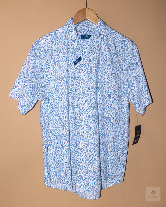 George MultiColore Stretch Short Sleeve Shirt