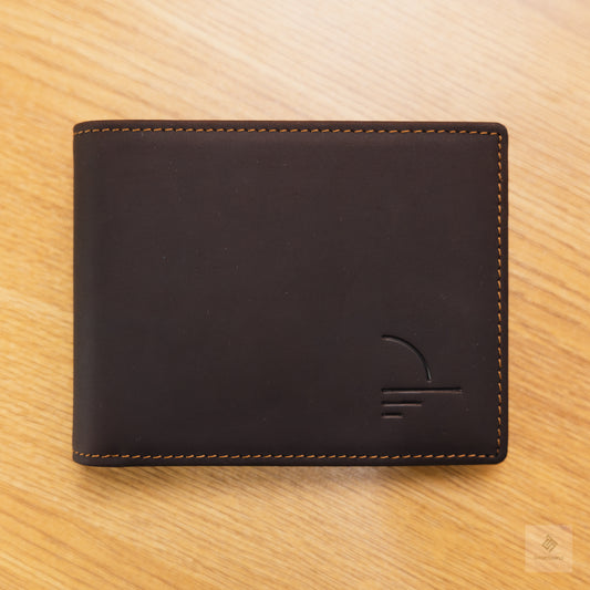 Top Grain Leather Wallet for Men - Coffee