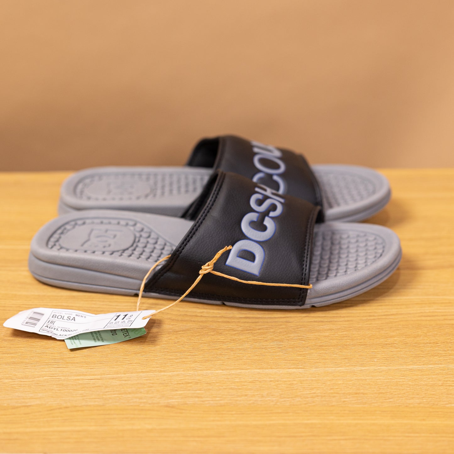 DC Shoes Slides Grey/Black