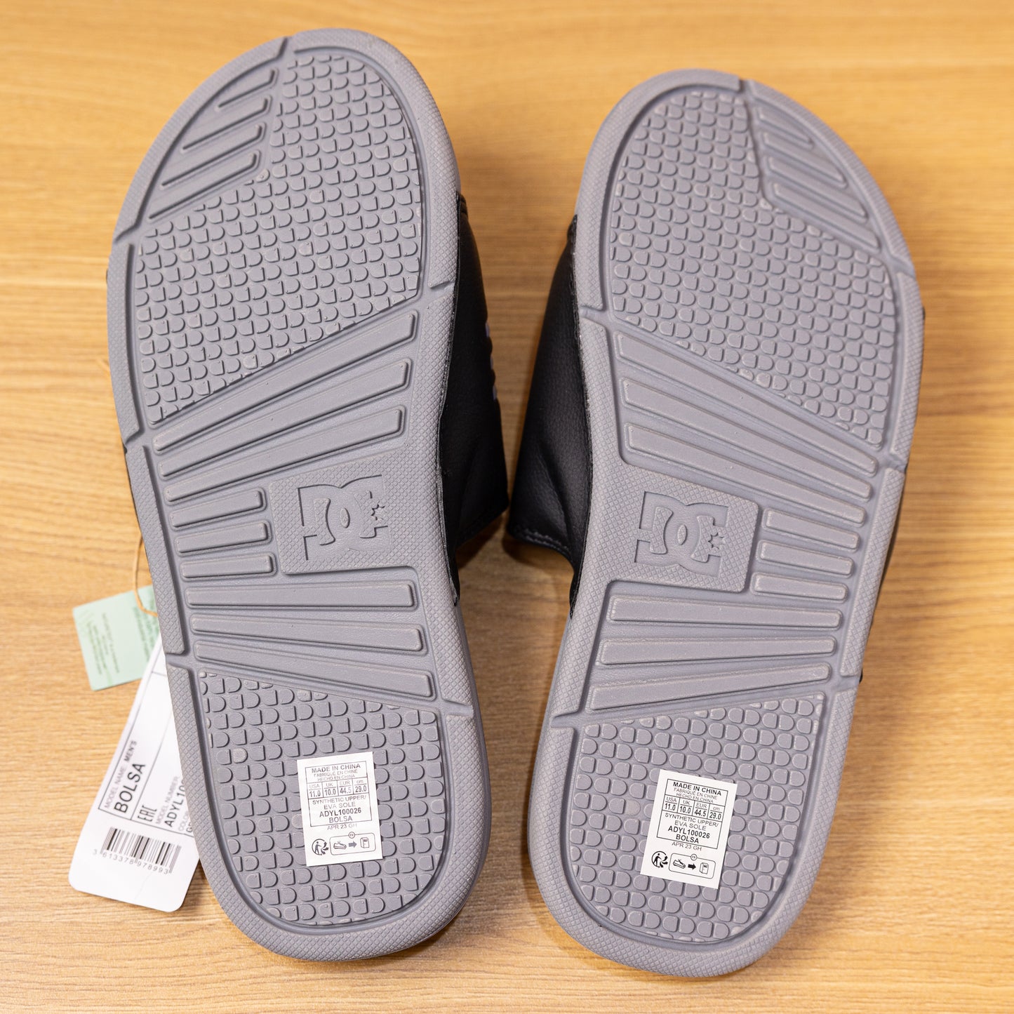 DC Shoes Slides Grey/Black