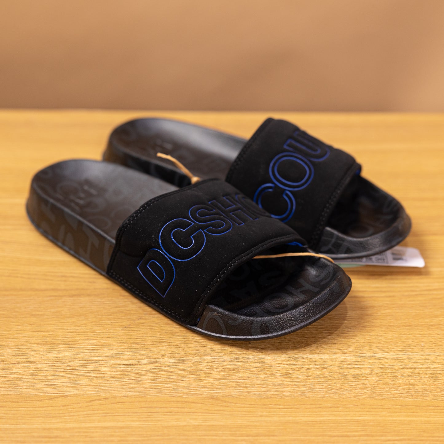 DC Shoes Slides BLack/Blue