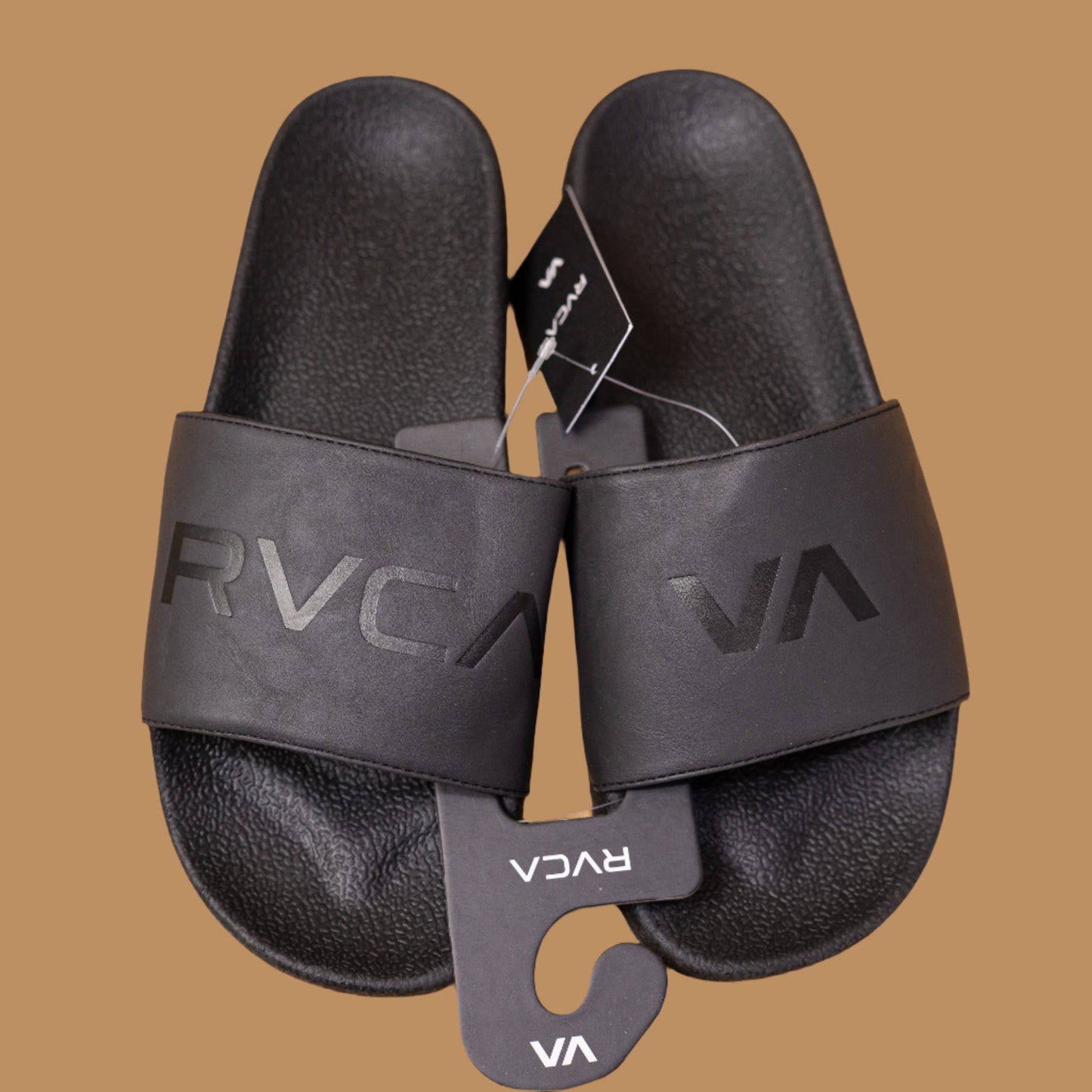 RVCA VA All Black Slides