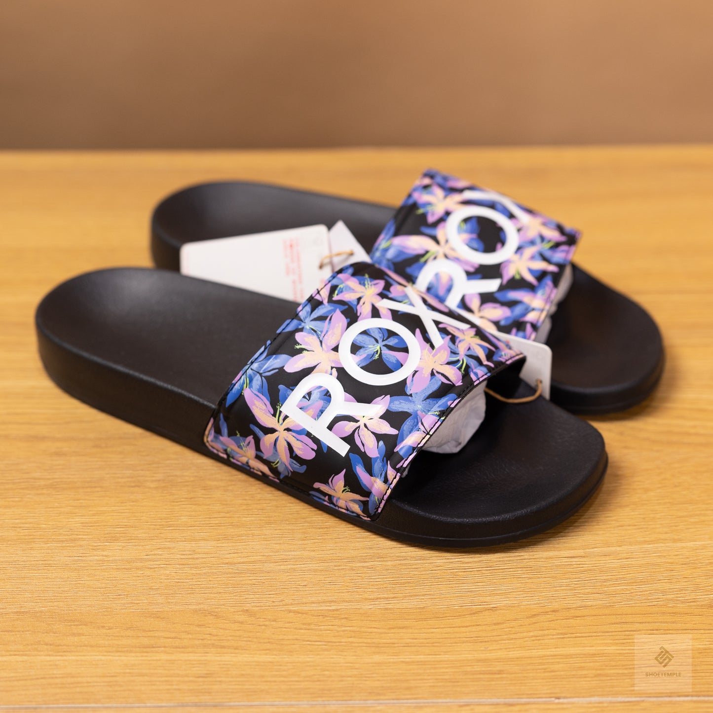 Roxy Slides Purple Pattern