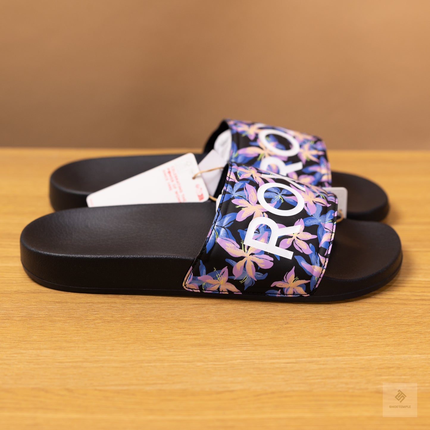 Roxy Slides Purple Pattern