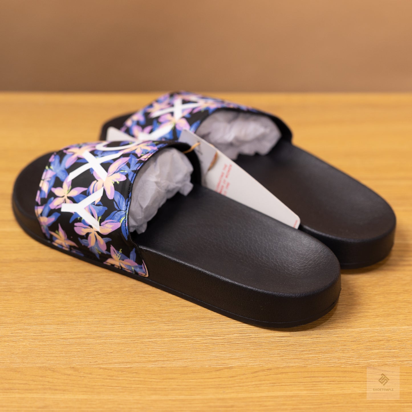 Roxy Slides Purple Pattern