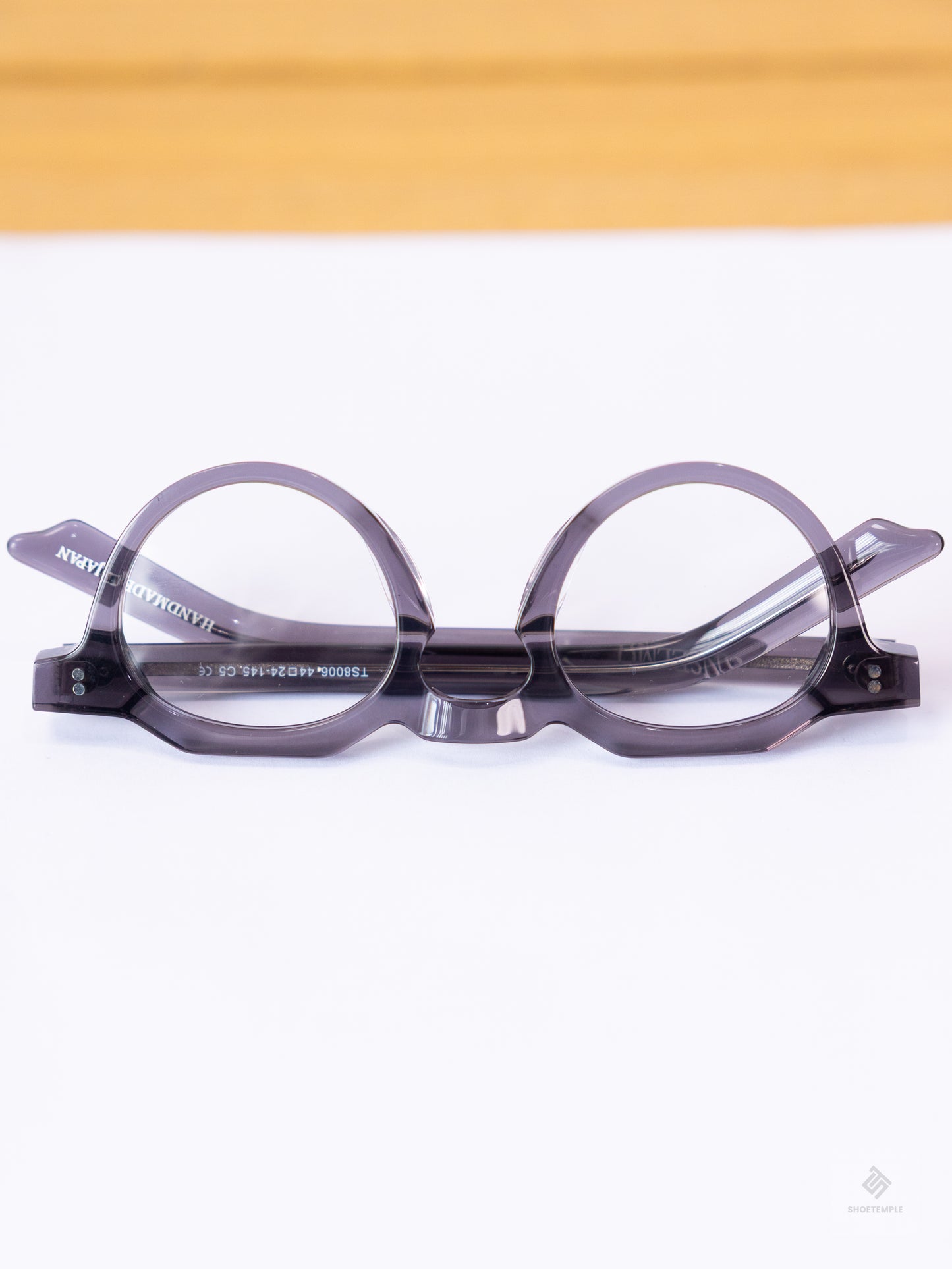 Anselmo Retro Gradient Glasses - Acetate Frame, Unisex Clear Lens Eyewear