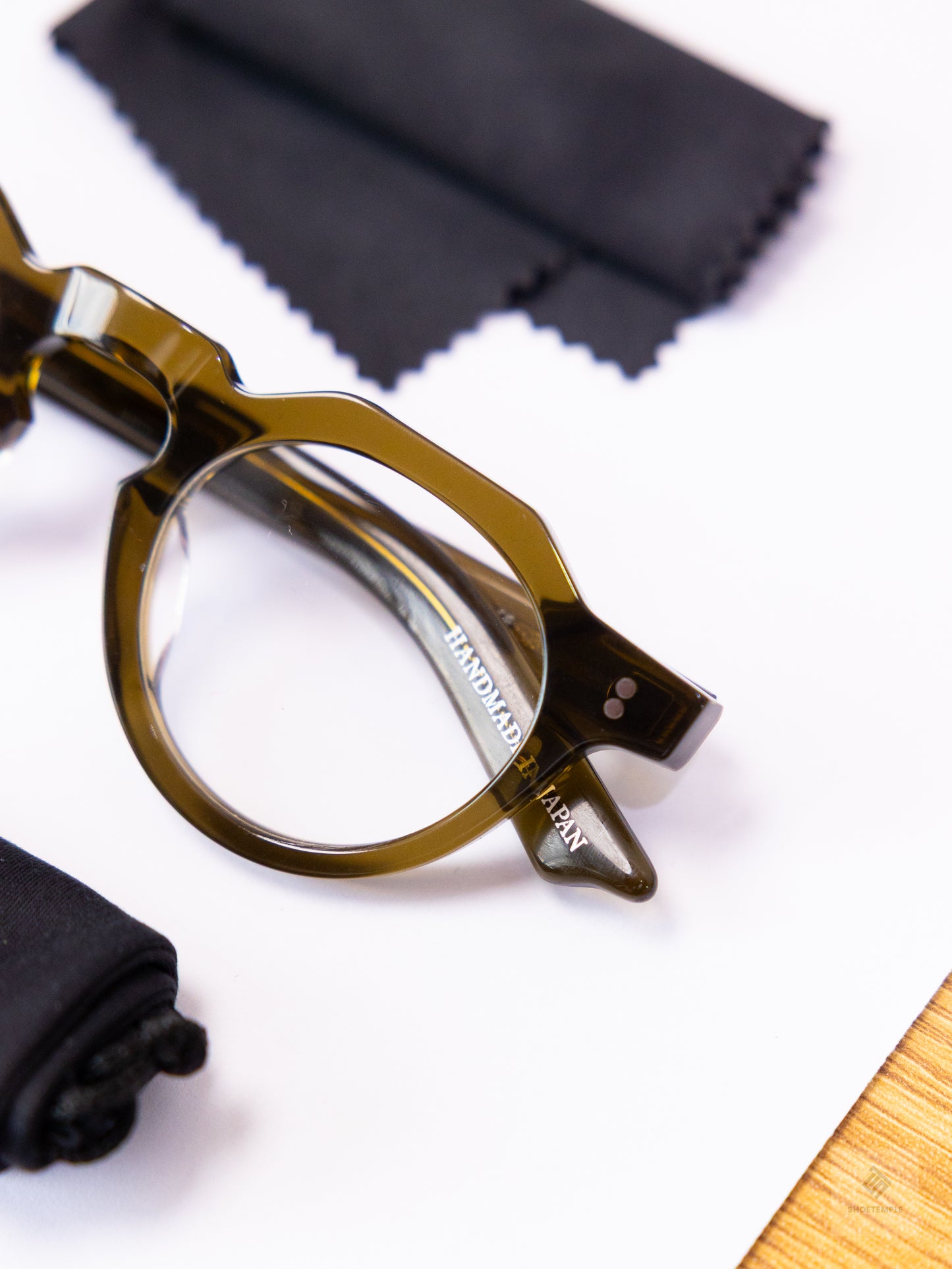 Anselmo Retro Gradient Glasses - Acetate Frame, Unisex Clear Lens Eyewear