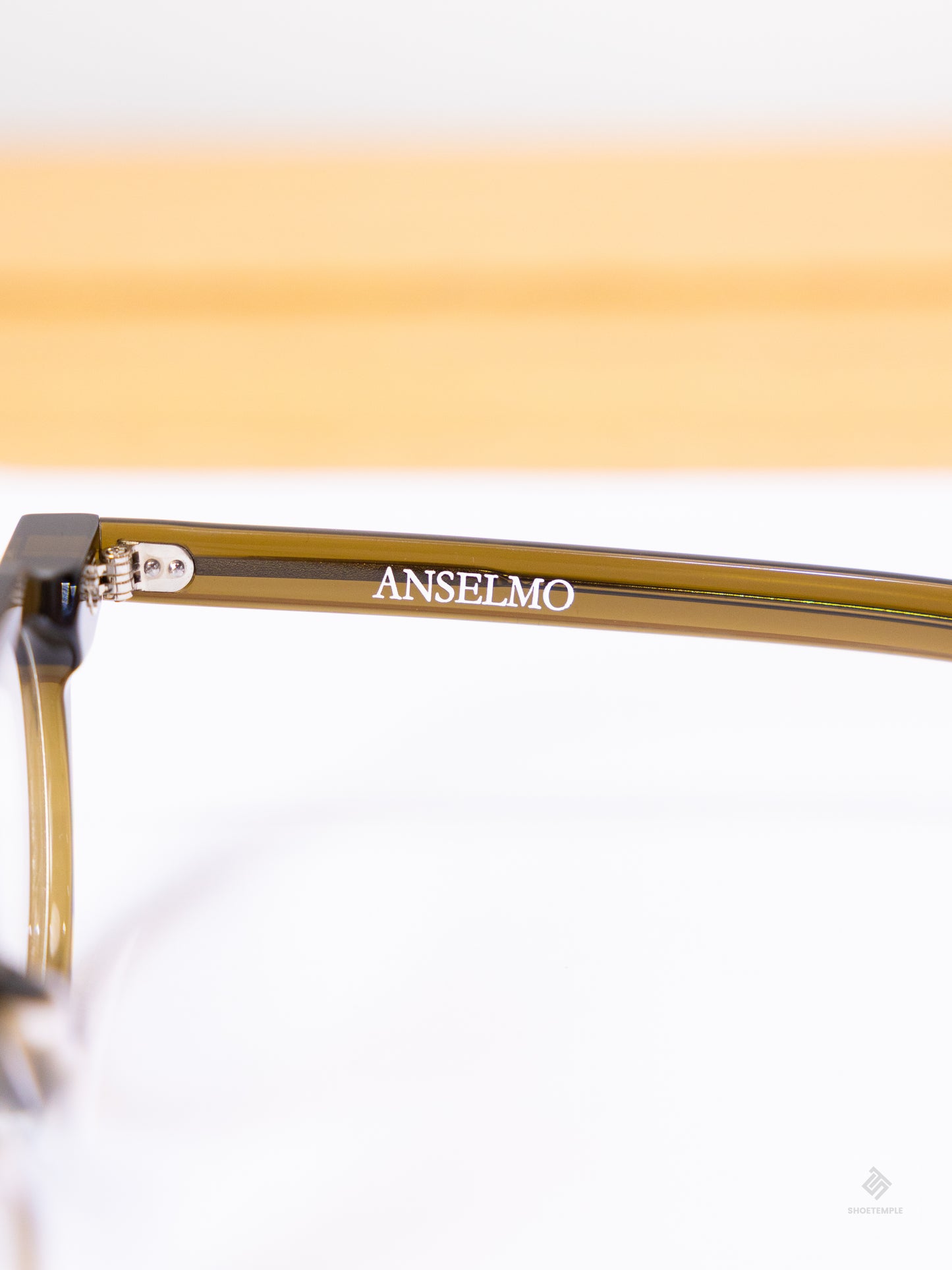 Anselmo Retro Gradient Glasses - Acetate Frame, Unisex Clear Lens Eyewear