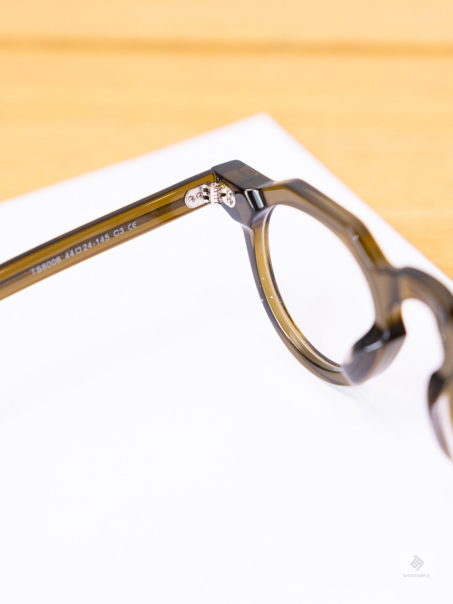 Anselmo Retro Gradient Glasses - Acetate Frame, Unisex Clear Lens Eyewear