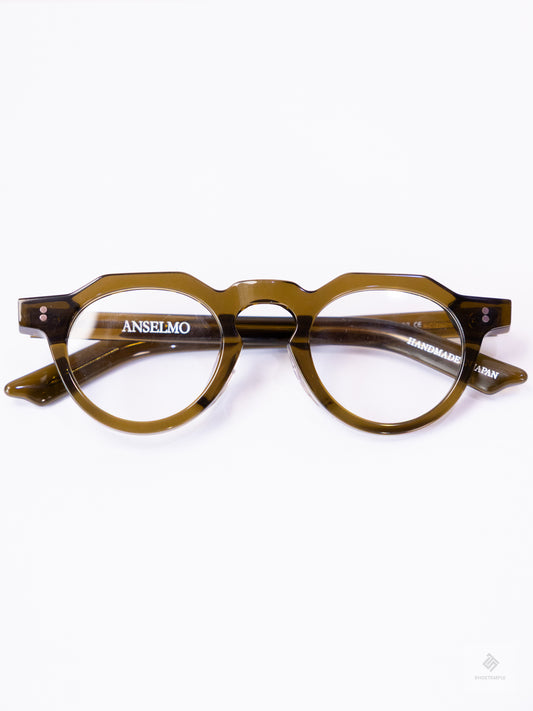 Anselmo Retro Gradient Glasses - Acetate Frame, Unisex Clear Lens Eyewear