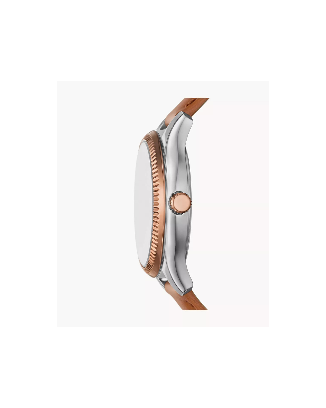 Rye 36 mm Multifunction Brown Leather Watch (Ladies)