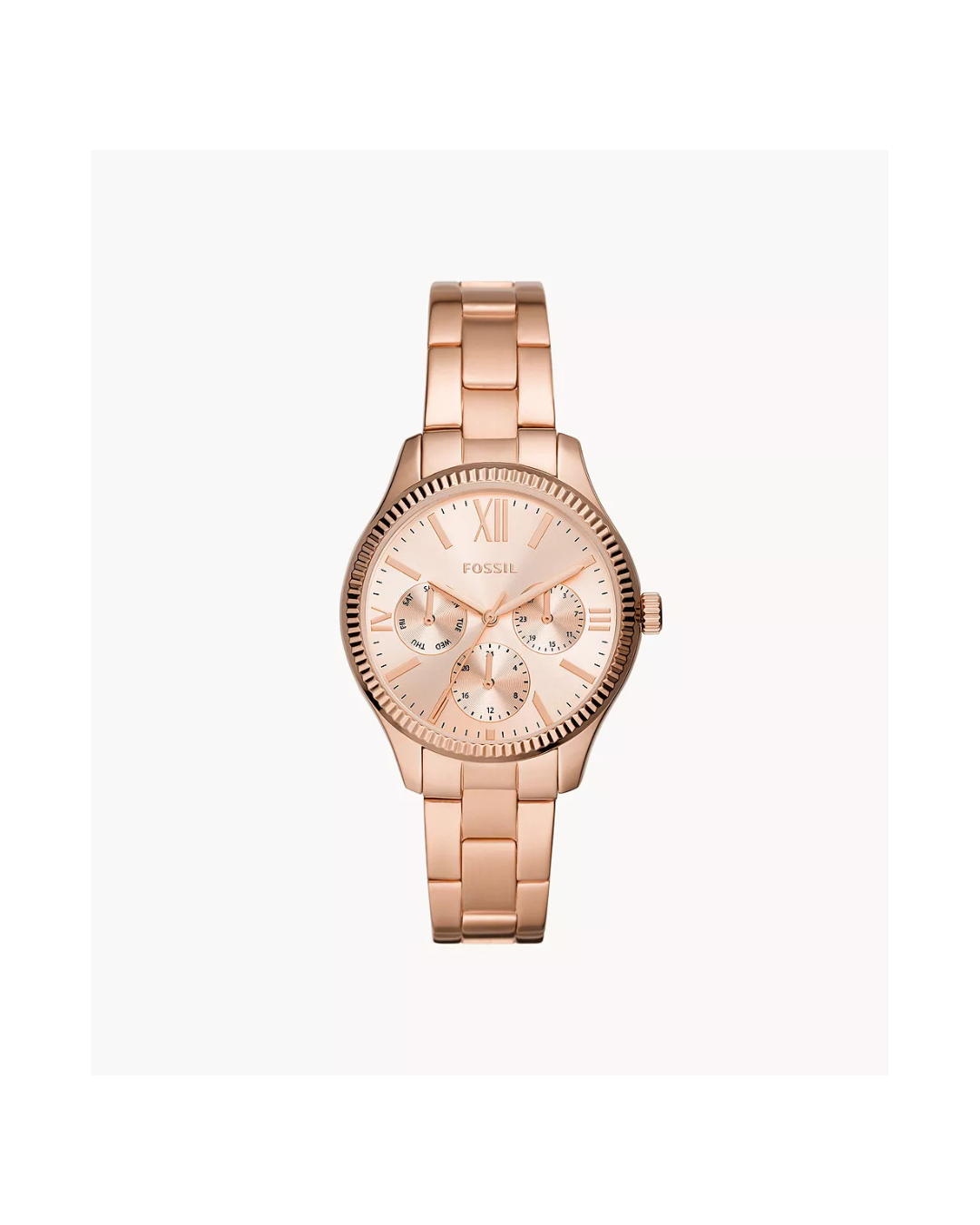 Rye 36 mm Multifunction Rose Gold-Tone Stainless Steel Watch (Ladies)