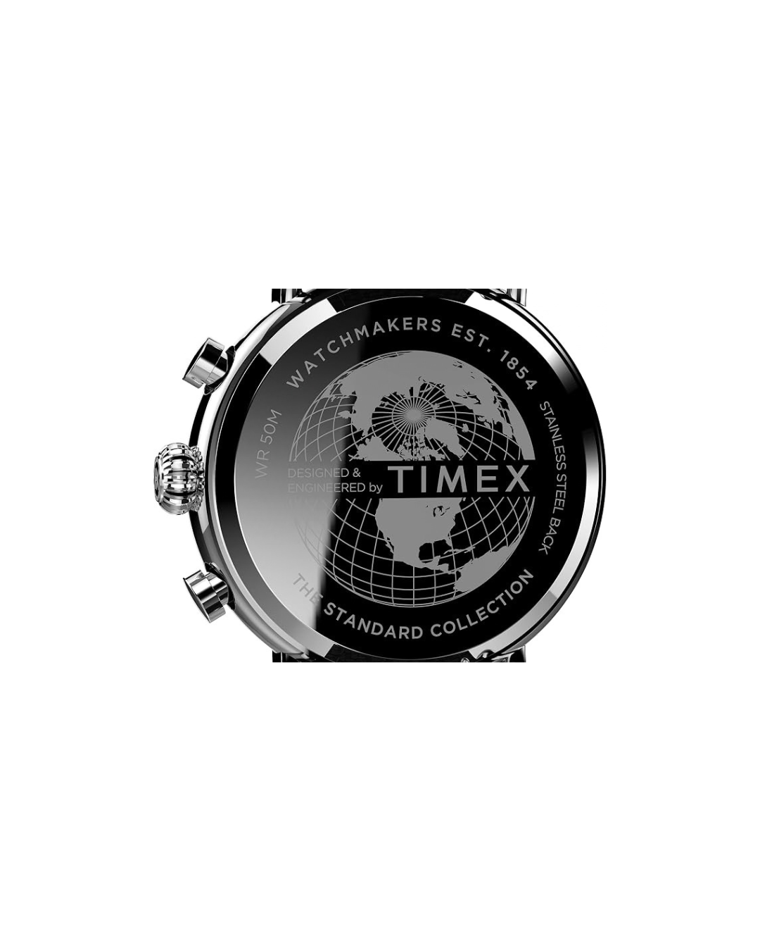 Timex 41 mm Standard Chrono Leather Combo Strap Watch