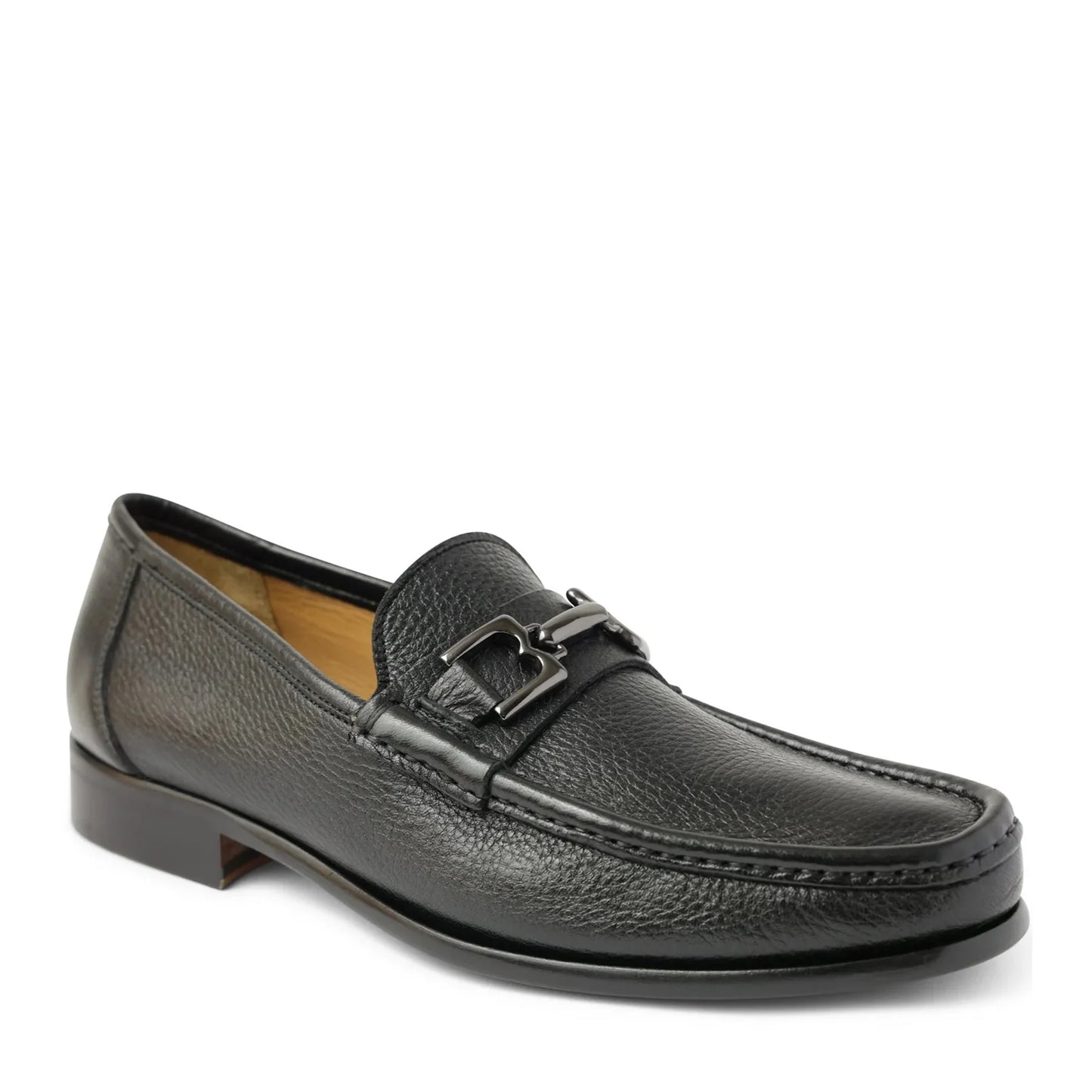 Bruno Magli Trieste Classic Leather Moccasin - Black Cervo