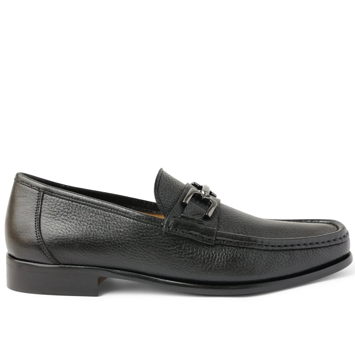 Bruno Magli Trieste Classic Leather Moccasin - Black Cervo