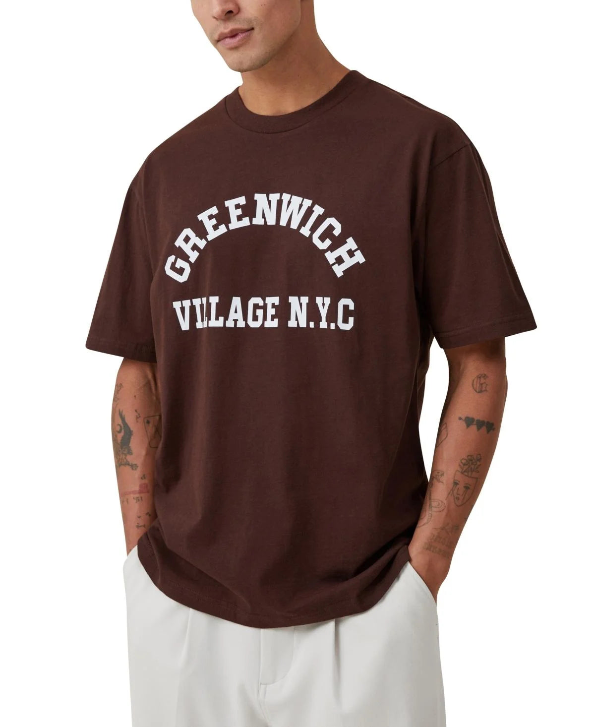 Loose Fit College T Shirt