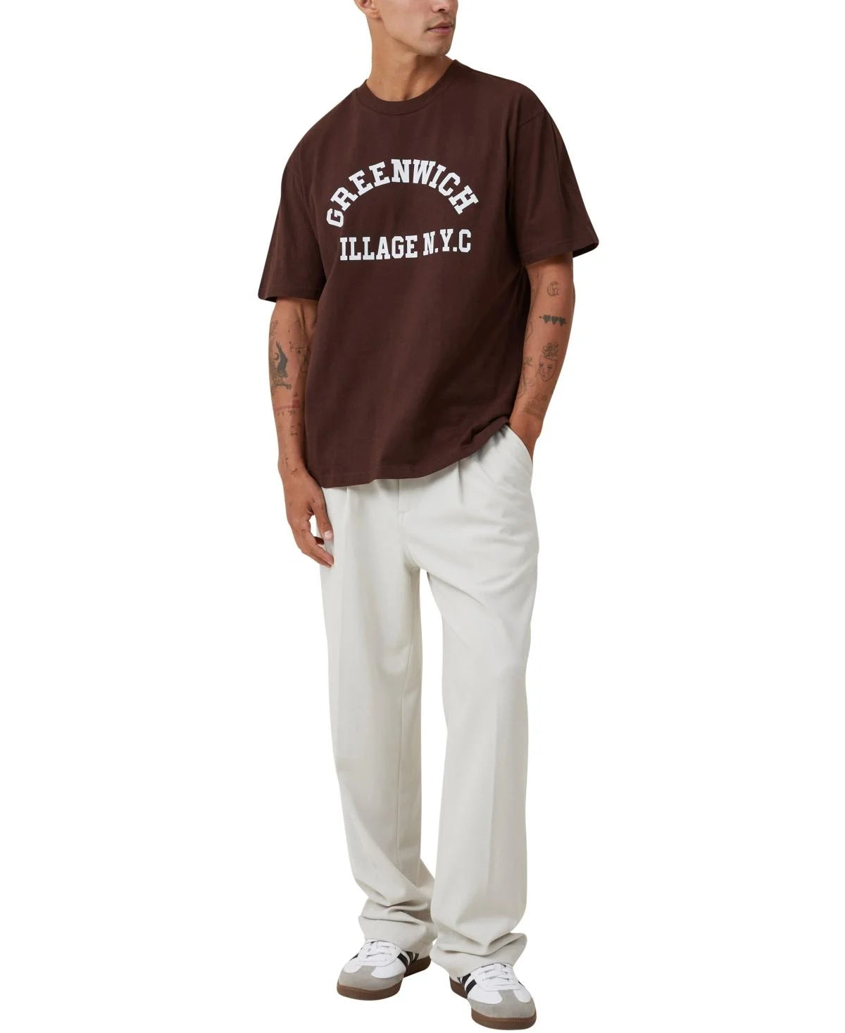 Loose Fit College T Shirt