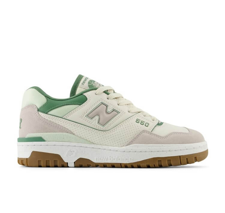 New Balance 550 Sneaker – Beige/Green
