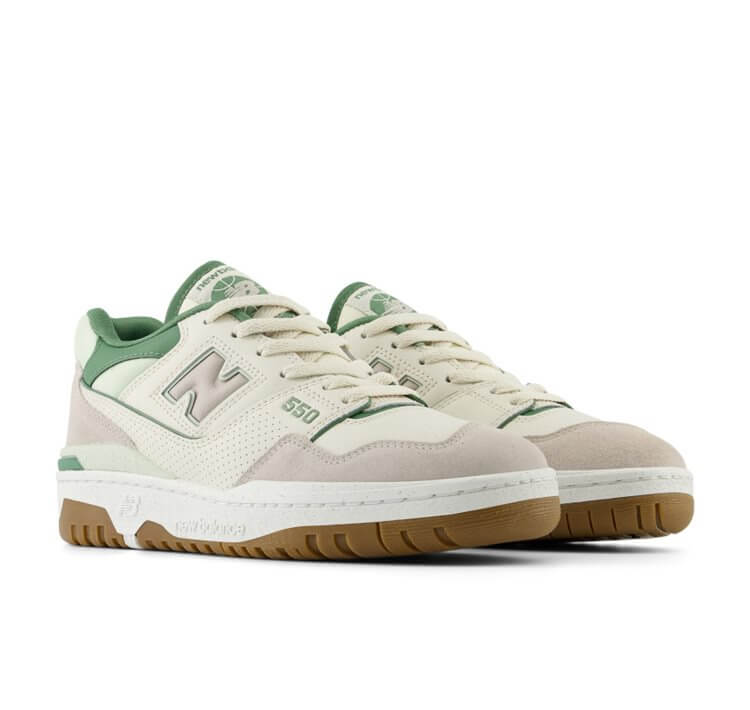 New Balance 550 Sneaker – Beige/Green