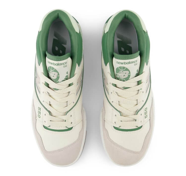 New Balance 550 Sneaker – Beige/Green