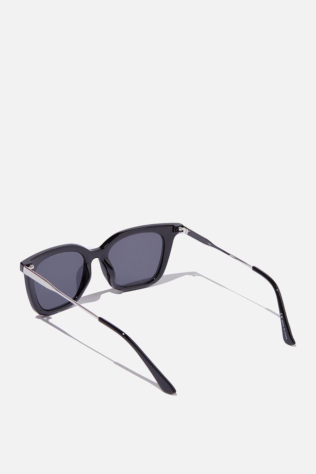 Square Sunglasses Black/SIlver