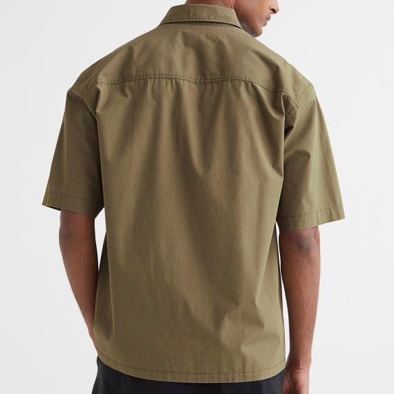 Relaxed Fit Short Sleeved Utility Shirt